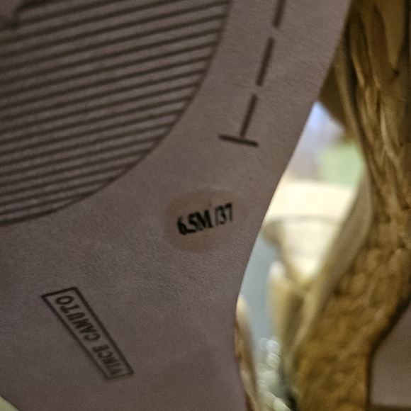 Vince Camuto Suede Adjustable Wedge Sandals - Meterry, size women's 6.5 - Picture 9 of 12